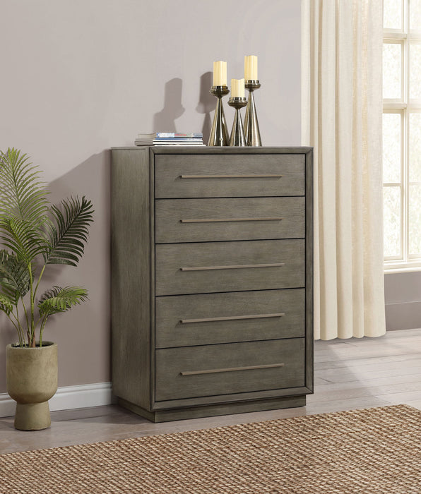 Durango 5-drawer Bedroom Chest Taupe Oak