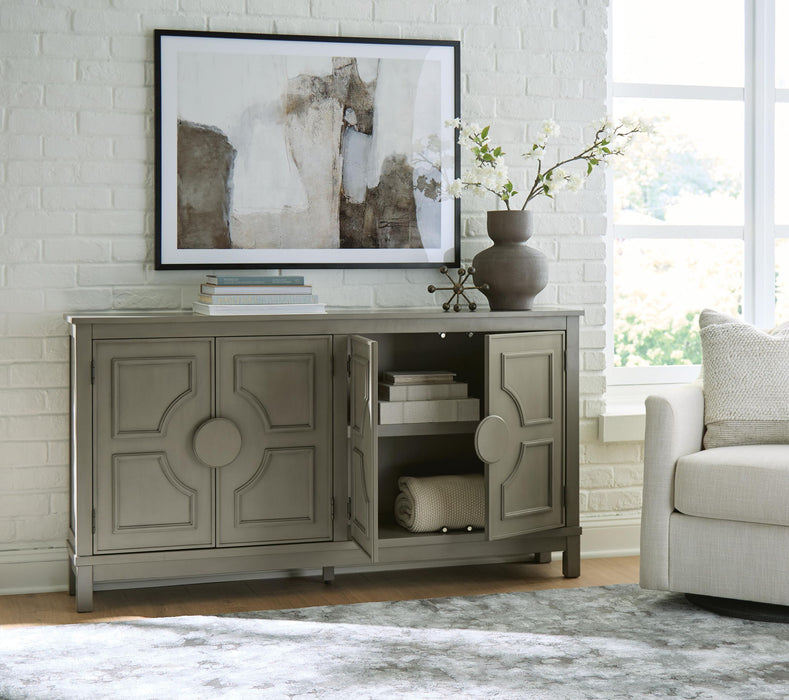 Darlock - Accent Cabinet - Warm Gray