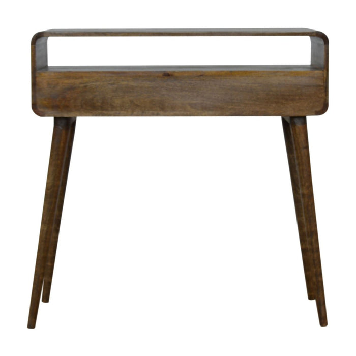 Solid Wood Curved Console Table