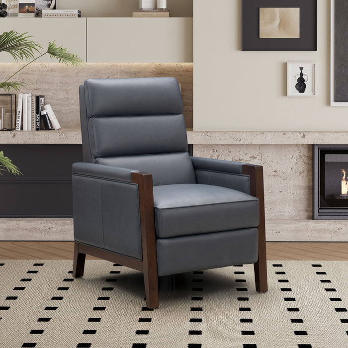 Carolyne - Recliner Push Thru The Arm - Santa Fe-Ocean