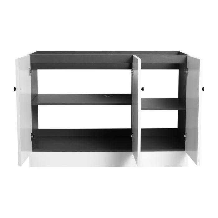 Contemporary Freestanding Bathroom Vanity With Resin Sink & Soft-Close Cabinet Doors