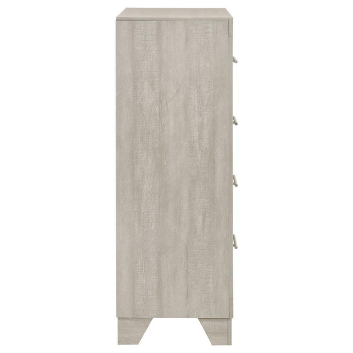 Trenton - 4-Drawer Bedroom Chest Of Drawers - Rustic Cream