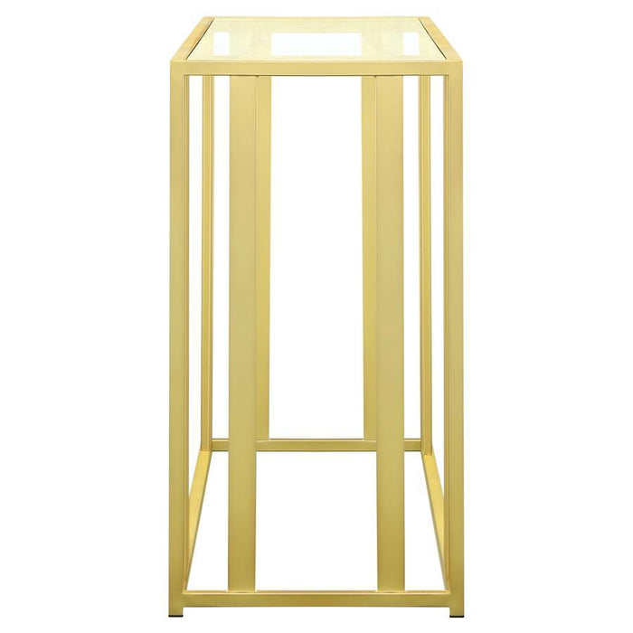 Adri - Glass Top Entryway Sofa Console Table