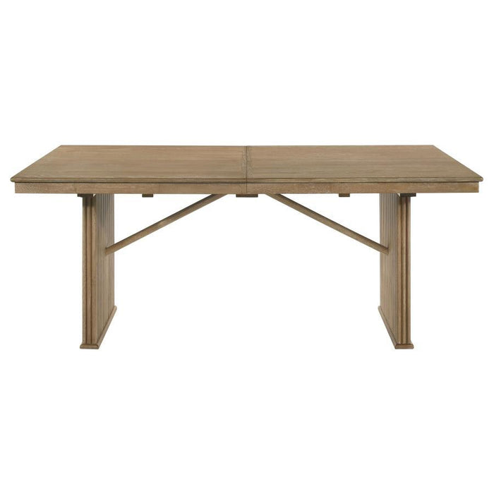 Adina - Extension Dining Table - Distressed Light Brown