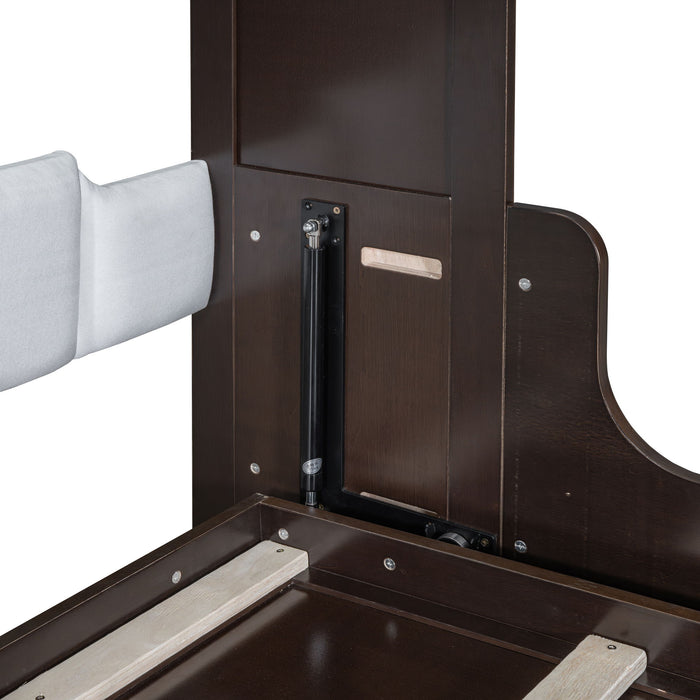 Murphy Wall Bed With Cushion, Space Saving Design, And Construction