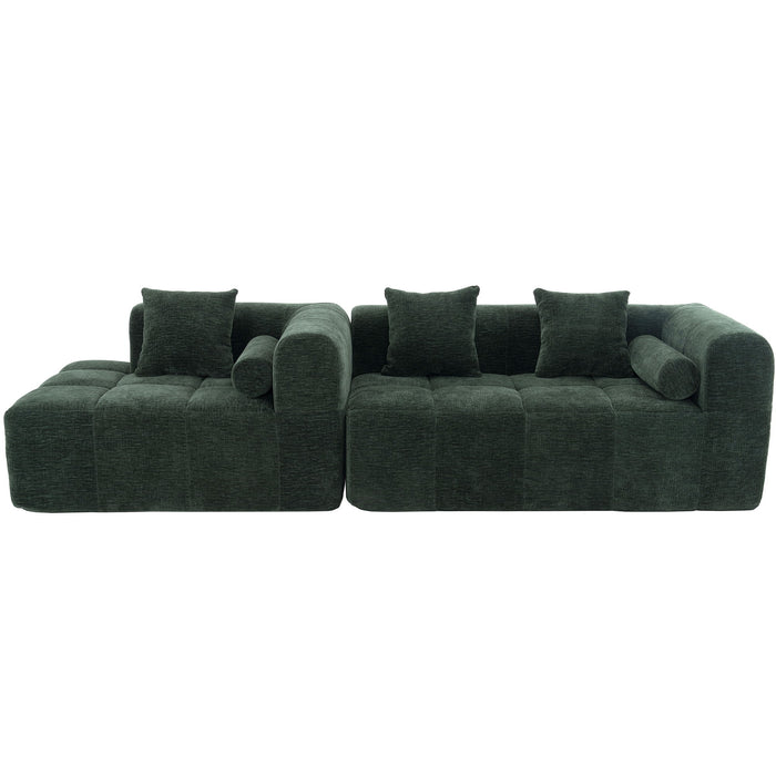 Sectional Free Combined Sofa With 2 Side Pockets