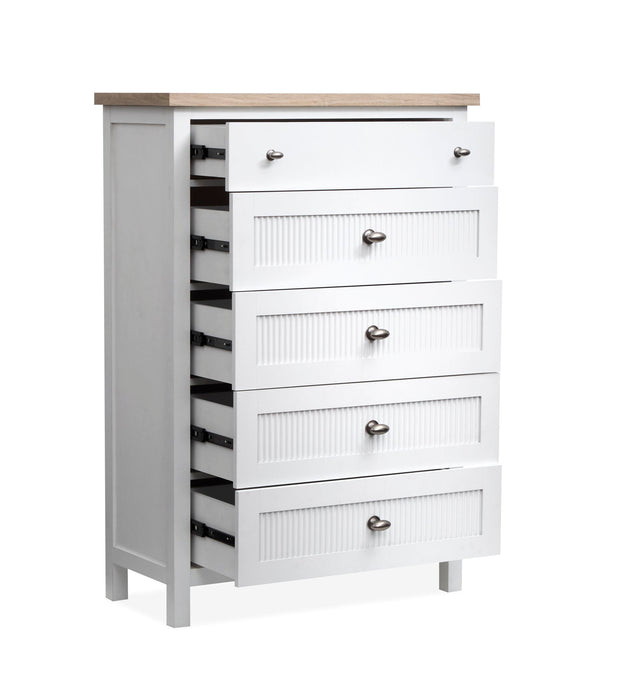 Windmill Harbour - Drawer Chest - White Whisp And Sand
