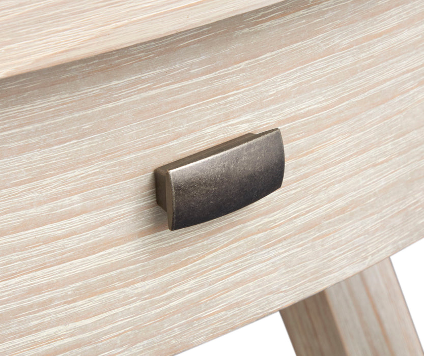 Bostwick - Rectangular End Table - Coconut Cream