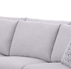 Penelope - Fabric Reversible Modular Sectional Sofa With Ottoman And Pillows