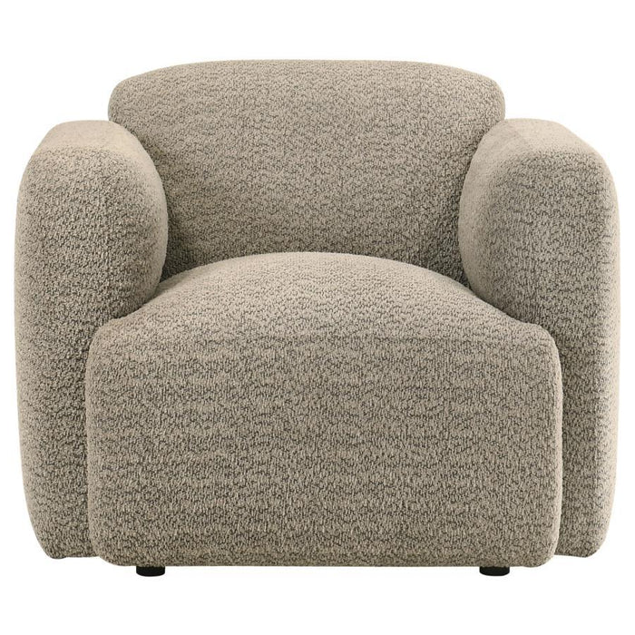 Dorset - Fabric Upholstered Round Track Arm Accent Chair