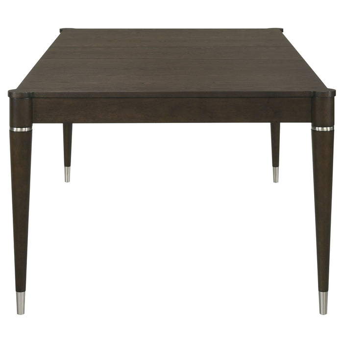 Blakely - 7 Piece Rectangular Dining Set With Extendable Table Upholstered Chairs - Ash Brown
