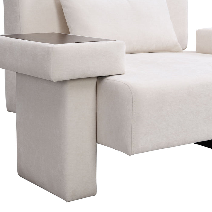 Modern Oversized Armchair With Soft Cushion For Living Room
