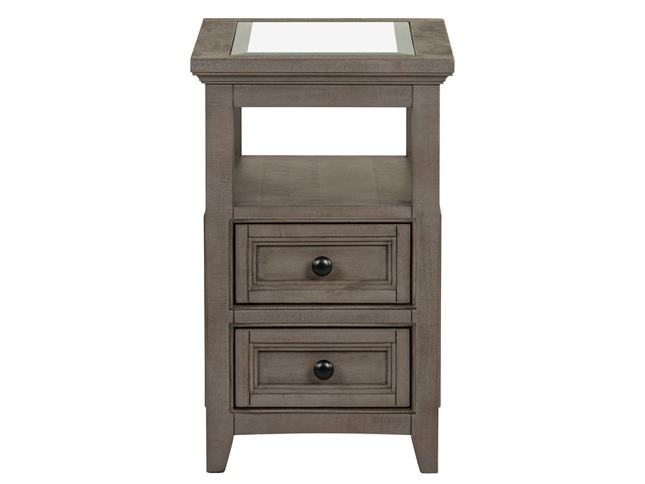 Paxton Place - Chairside End Table - Dovetail Gray