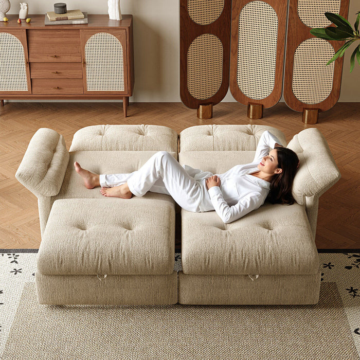 Sofa Bed, 2 In 1 Design For Living Rooms