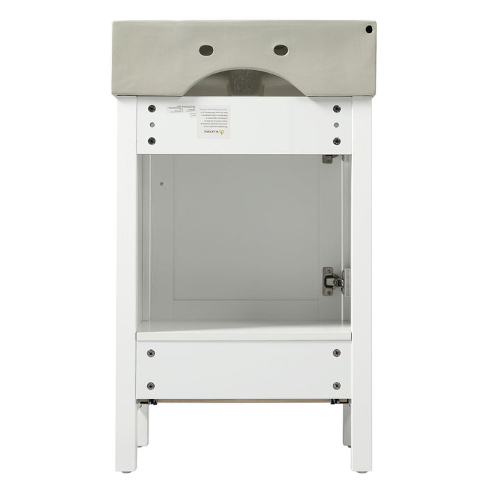 Bathroom Vanity With Sink, Frame And Drawer