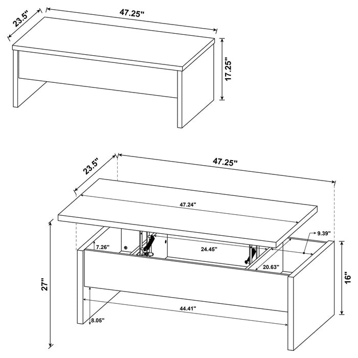Parker - Table Set With Integrated Storage