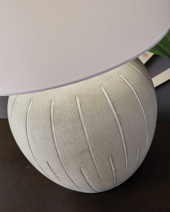 Calbert - Poly Table Lamp - Warm Gray