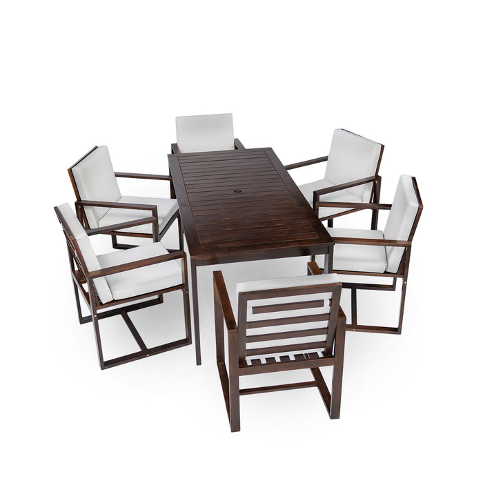 Patio Dining Set Outdoor Dining Table And Chair Set With And Removable Cushions For Patio
