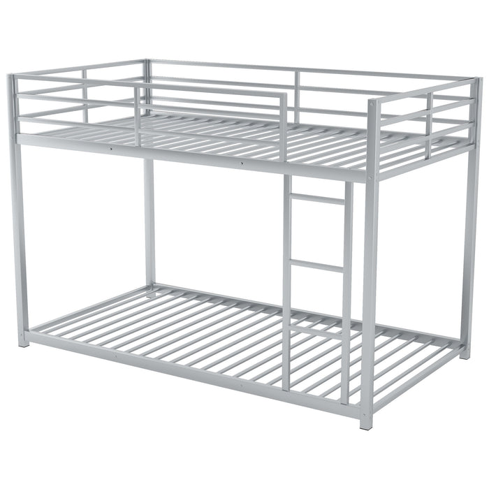 Metal Bunk Bed, Low Bunk Bed With Ladder