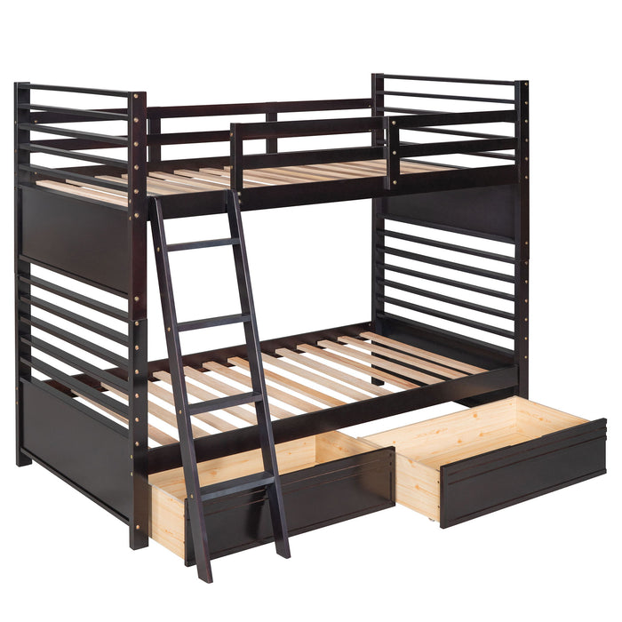 Bunk Bed With 2 Drawers