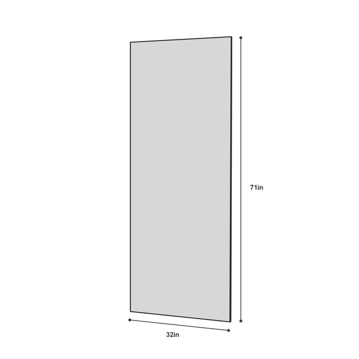 Modern Full Length Mirror With High Definition Shatter Proof Glass And Aluminum Alloy Frame