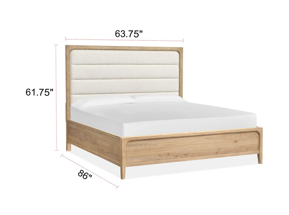 Somerset - Complete Panel Bed With Upholstered Headboard
