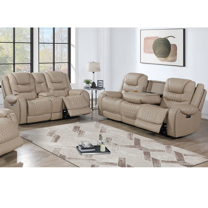 Power Motion Sofa Set With USB Ports And Adjustable Headrests