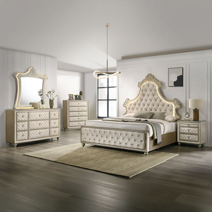Lucienne - Dresser - Beige Velvet Quick Shipping Available at Unique Piece Furniture Dallas & Acworth Lucienne - Dresser - Beige Velvet Quick Shipping Available at Unique Piece Furniture Dallas & Acworth