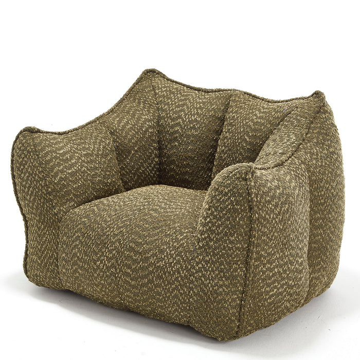 Comfortable Chenille Sofa Chairs With Highly Resilient Foam For Living Rooms And Bedrooms
