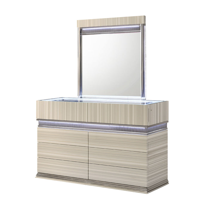 Leonor - 6 Drawer Dresser - Gray