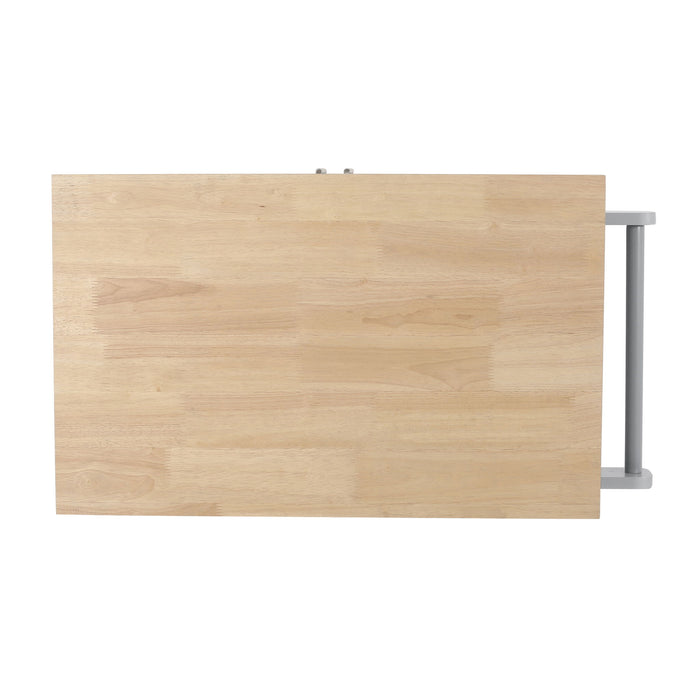 Negley - Contemporary Kitchen Cart With Wheels - Gray