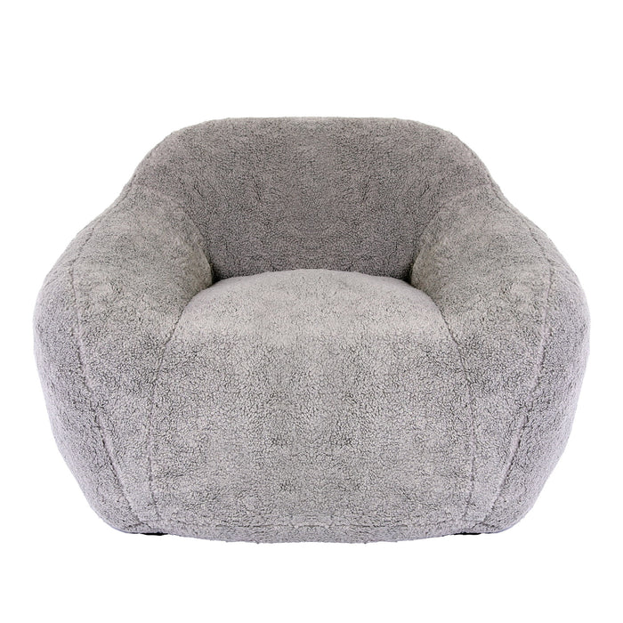 Giant Bean Bag Chair, Spacious Memory Foam With Armrests