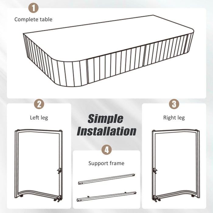 Mirrored Makeup Vanity Table With Stainless Steel Base And 2 Drawers