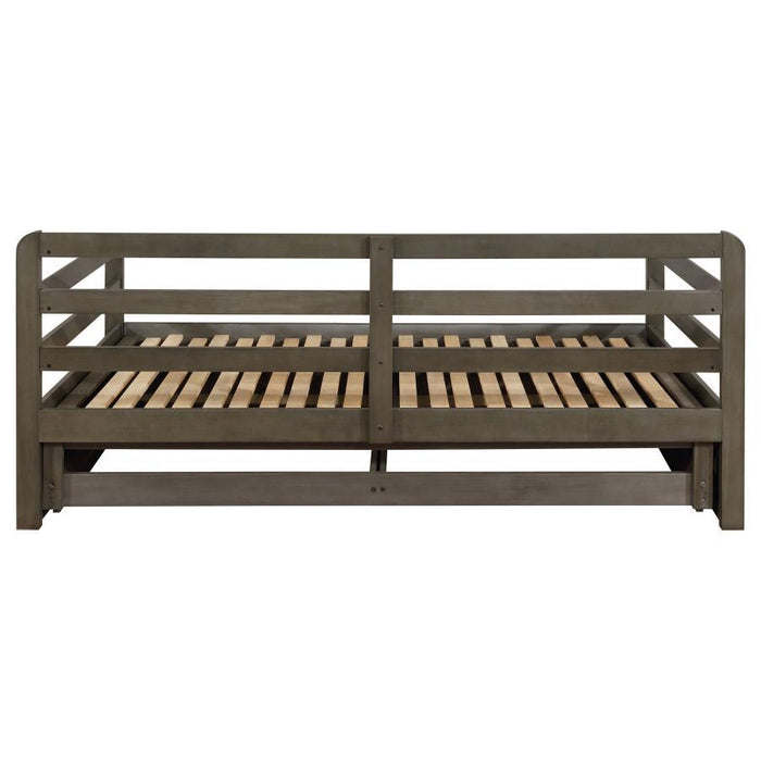 Sorrento - 2-Drawer Twin Long Daybed With Extension Trundle - Gray
