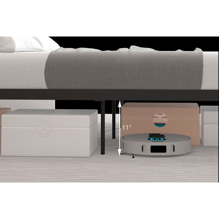 Ceres - Metal Bed With Wood Headboard & Footboard