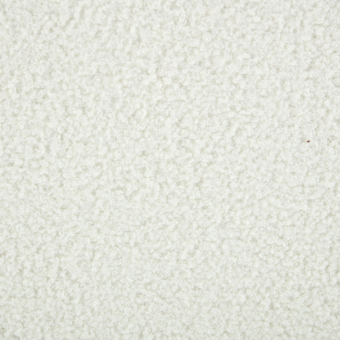 Accent Rocking Chair With Curved Back & Pillow, Base, Ultimate Comfort For Living Room Or Nursery - Cream White