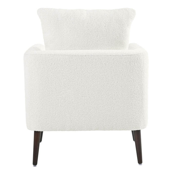 Modern Accent Upholstered Armchair With Pillow