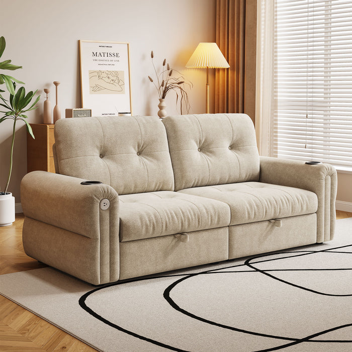 Cloud Like Convertible Sofa Bed With For Living Room