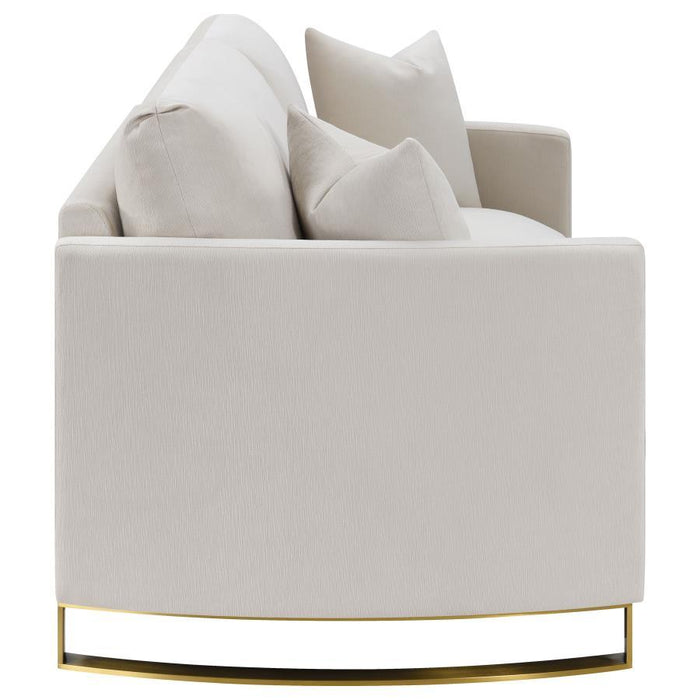 Corliss - Upholstered Arched Arm Loveseat