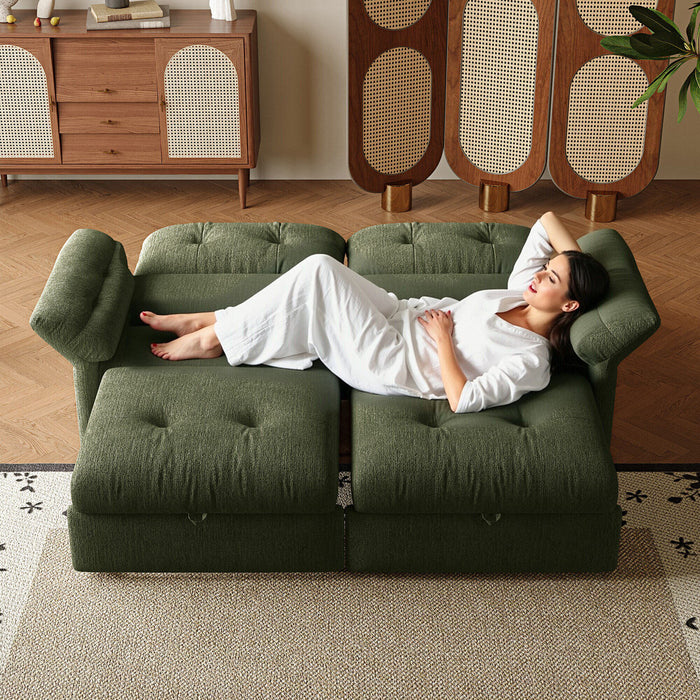 Sofa Bed, 2 In 1 Design For Living Rooms