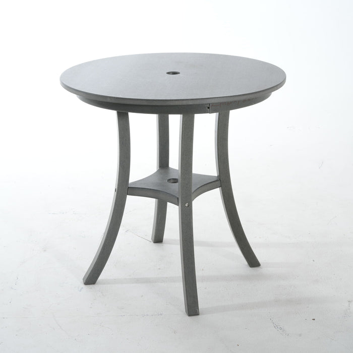 3 Piece Outdoor Dining Set, Round Patio Table With 2 Armless Chairs