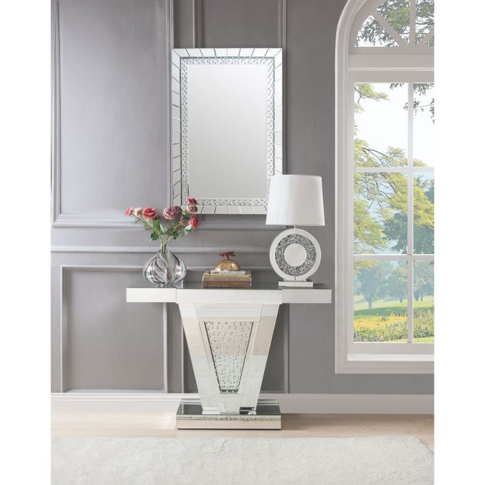 Nysa - Accent Table - Mirrored - Wood - 32"