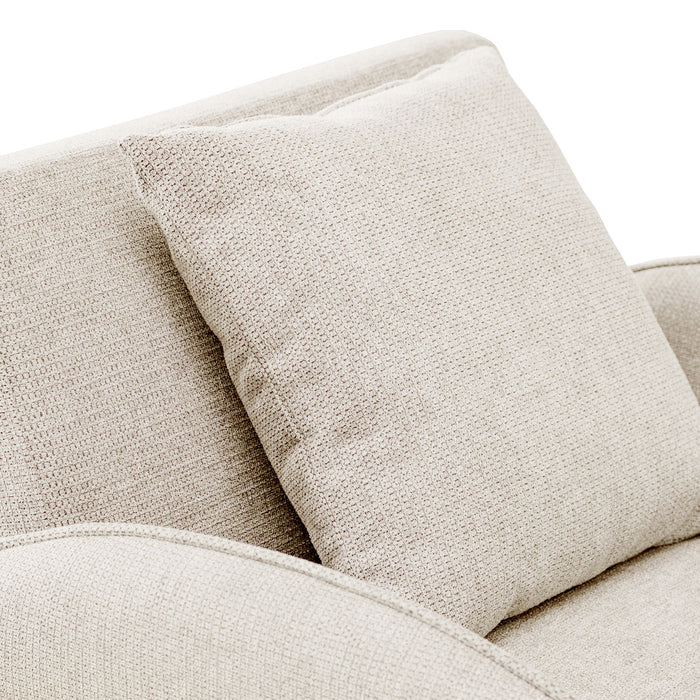 Convertible Single Chair Bed With Computer Board And USB Ports, 3 In 1 Sofa Bed - Beige