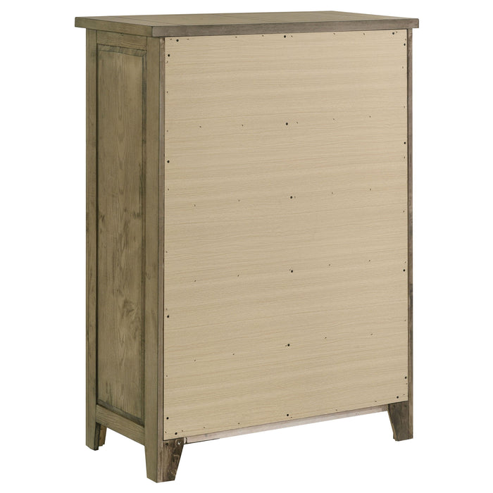 Hazlewood 5-drawer Bedroom Chest of Drawers Vineyard Oak