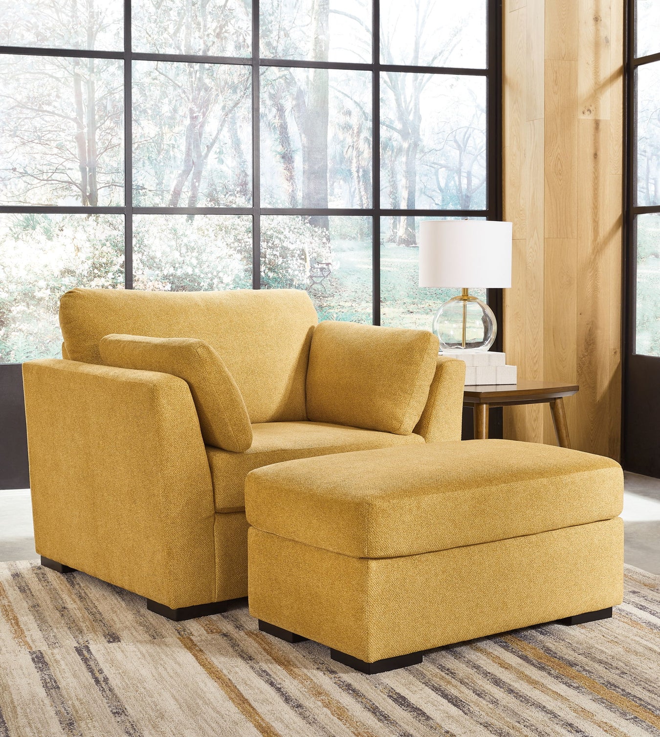 Stationary Chair & Ottoman