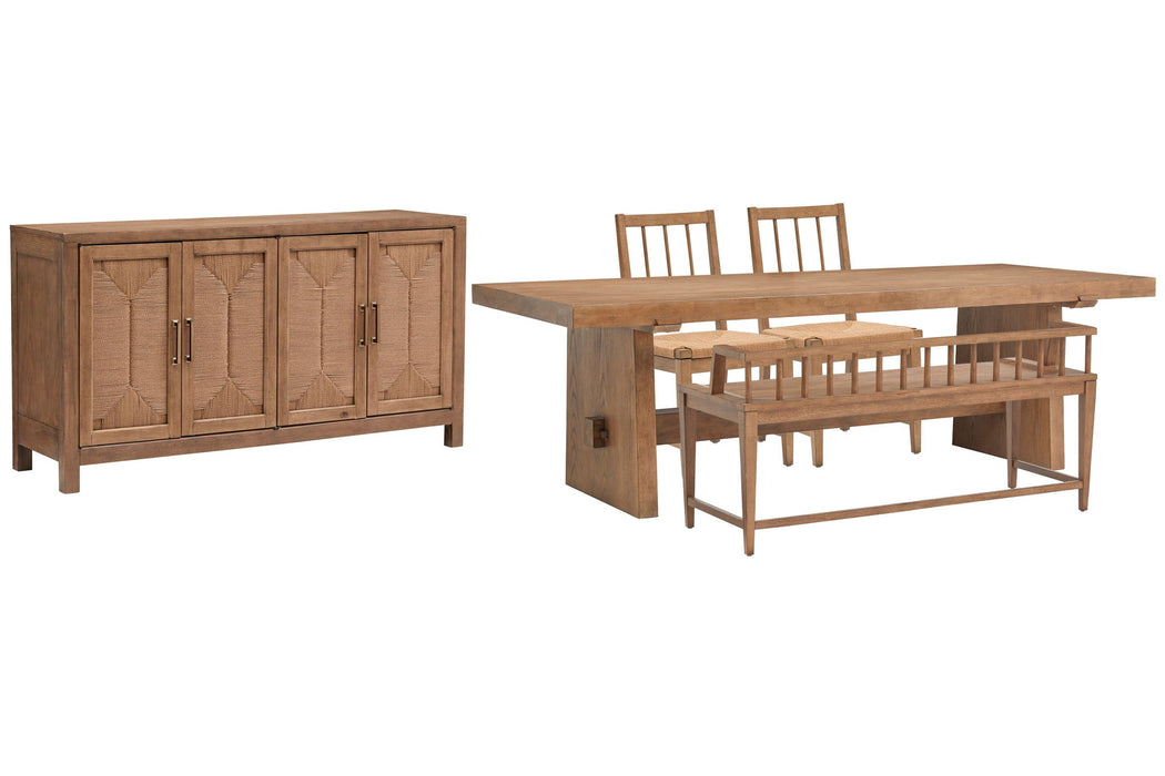 Lindon - Trestle Dining Table Set