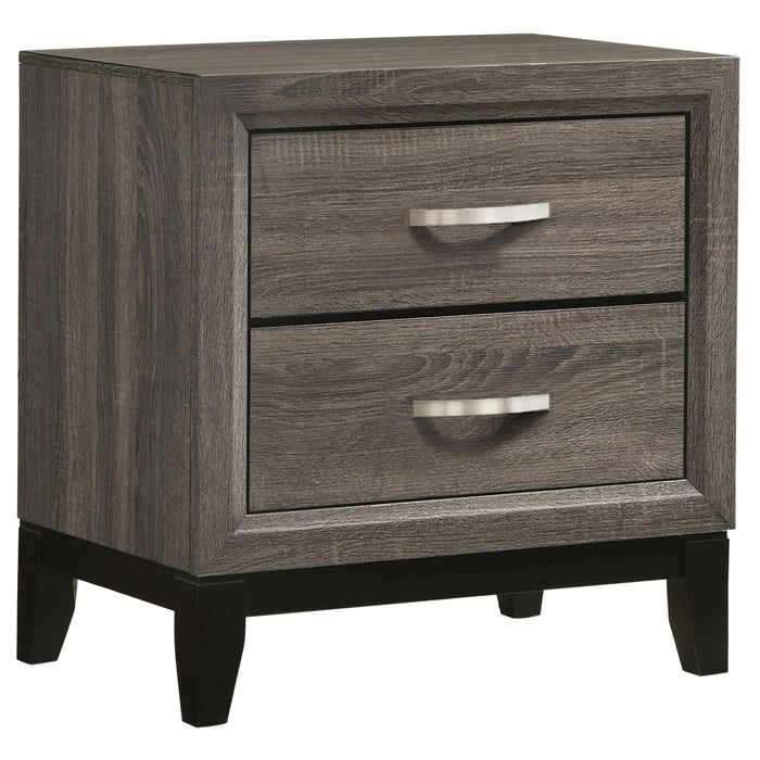 Watson Four-piece Eastern King Bedroom Set Grey Oak