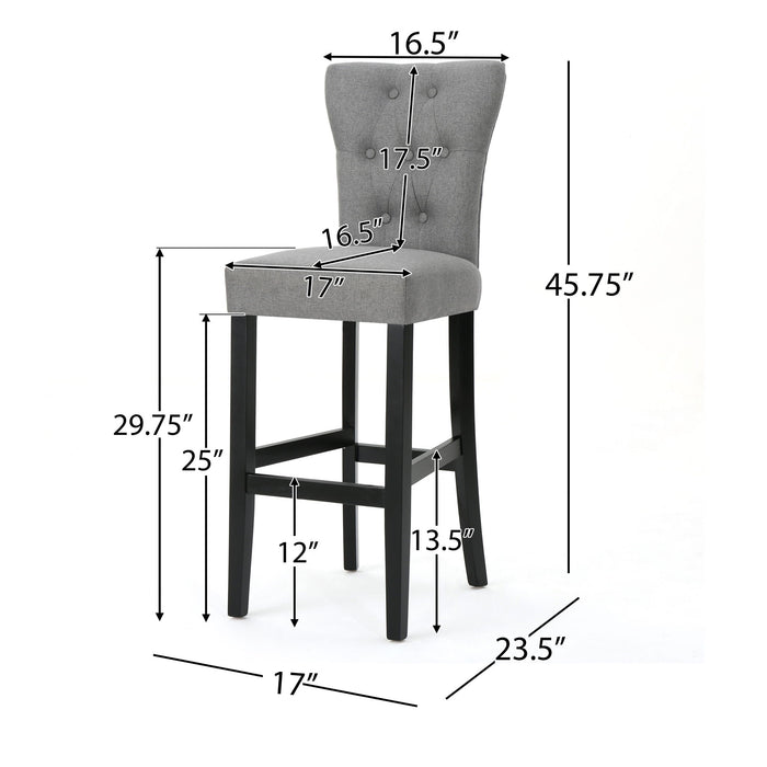 Elegant Barstool Set With Plush Cushioning