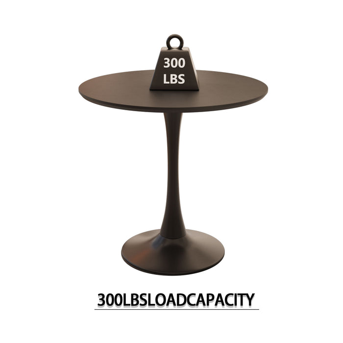 Round Dining Table Set With Tulip Design And 2 Chairs