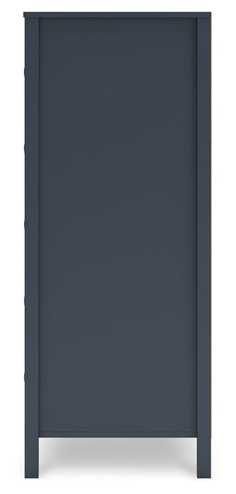 Simmenfort - Five Drawer Chest - Navy Blue